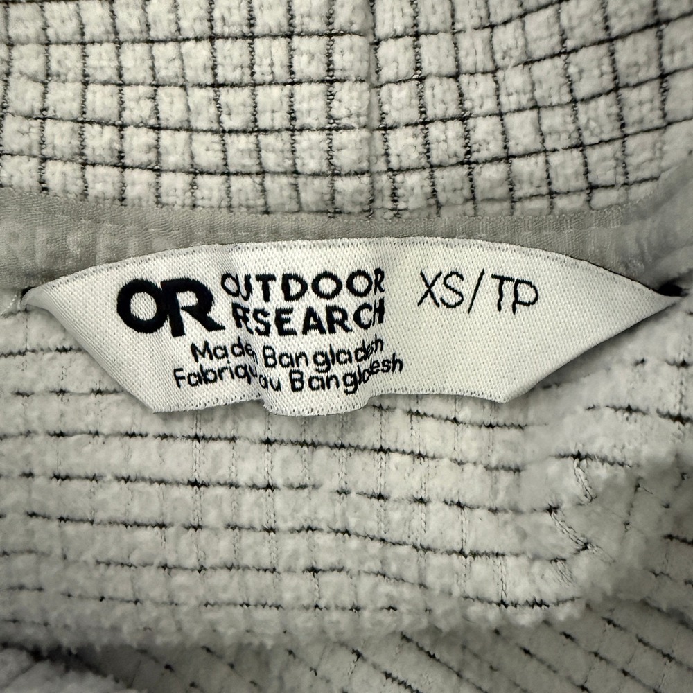 Outdoor Research Trail Mix Women Pullover Size XS Cowl Neck Waffle Grid Gorpcore - Picture 4 of 8